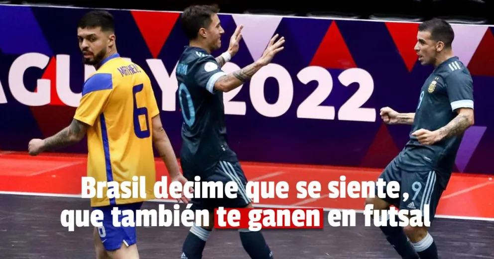 Argentina le ganó a Brasil en los penales y se metió en la final de la Copa América de futsal