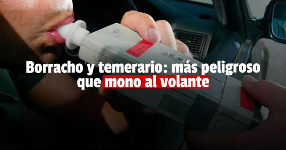 Andaba haciendo zigzag por la ruta y evadió un control: tenía el triple de alcohol permitido 