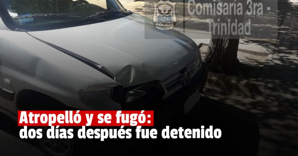 Detuvieron al conductor que de atrás atropelló a un hombre y se dio a la fuga   