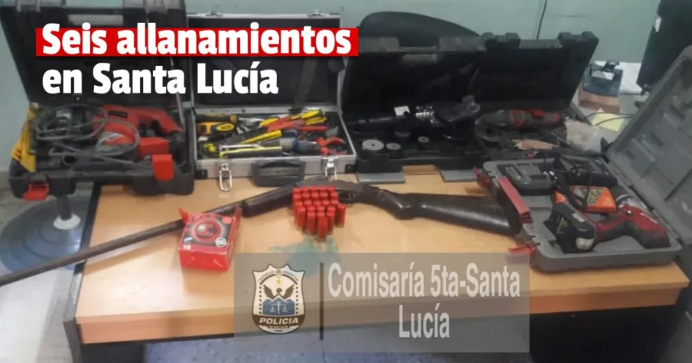 Le allanaron el domicilio y lo detuvieron por tenencia ilegal de armas de fuego