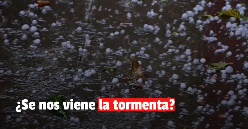 Rige un alerta por tormenta y caída de granizo en departamentos sanjuaninos  