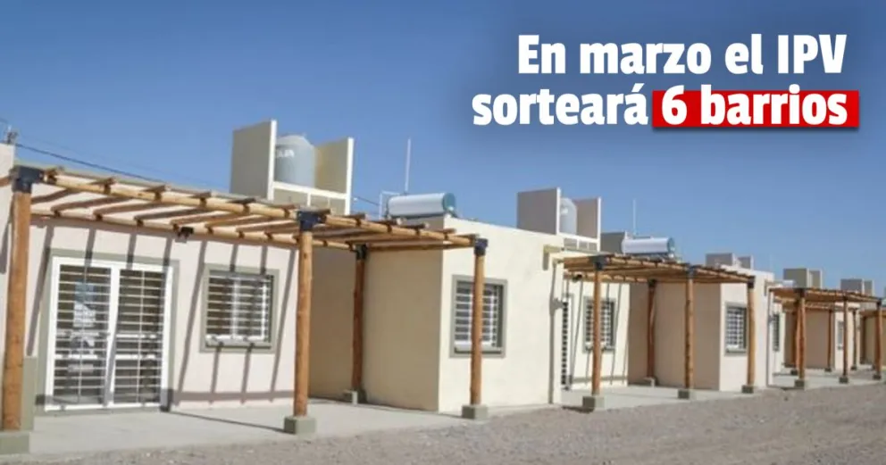 El IPV sorteará casi 350 viviendas en 4 departamentos