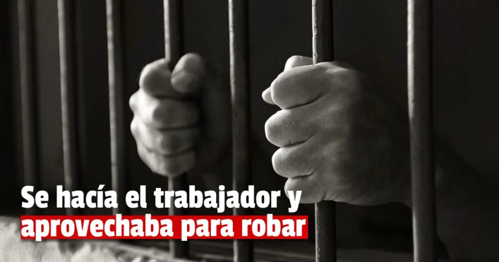 Ofrecía bolsas de residuos y aprovechaba para robar: irá casi tres años preso