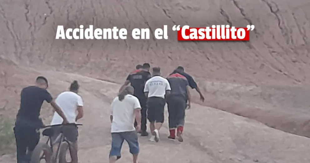 Un adolescente cayó de su bicicleta en la zona del "Castillito" y debieron hospitalizarlo