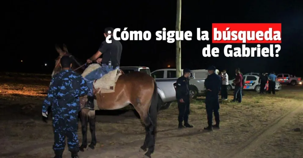 Activaron el protocolo San Juan Te Busca para encontrar a Gabriel