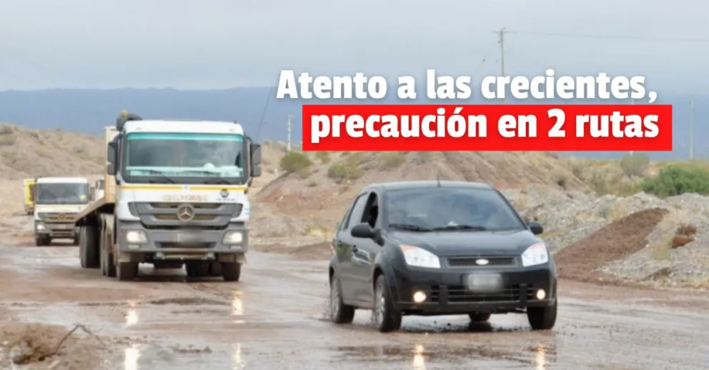 Advertencia de circulación en rutas de Jáchal y Valle Fértil