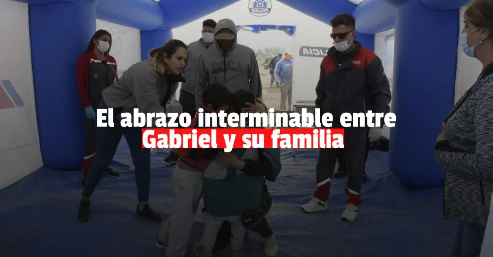 Así fue el reencuentro entre Gabriel y su familia  