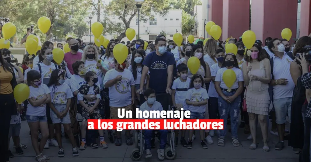 Con una emocionante suelta de globos se conmemoró el Día Internacional del Cáncer Infantil
