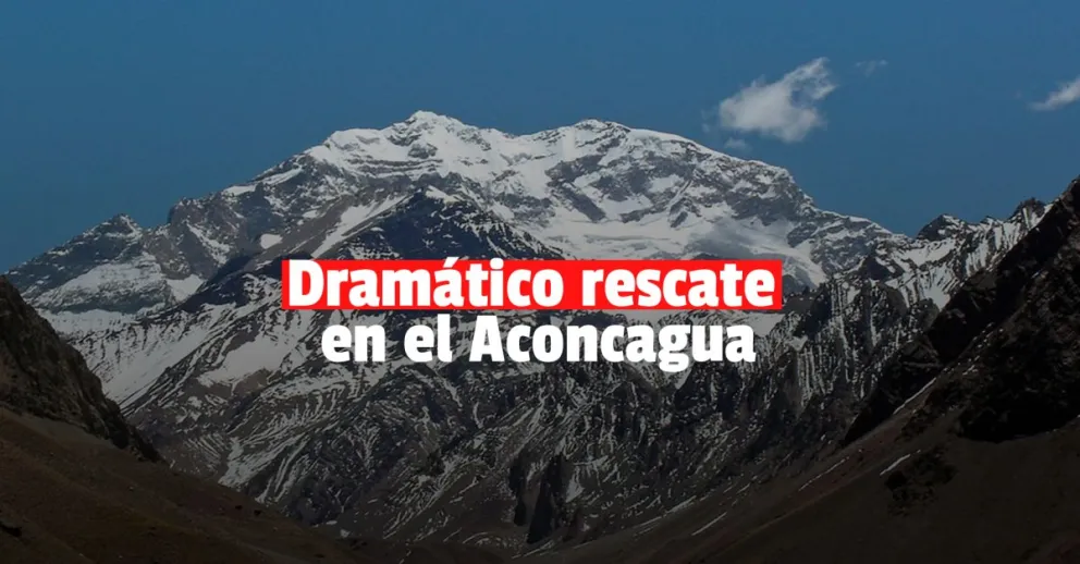 Un andinista se descompensó a 6700 metros de altura en el Aconcagua