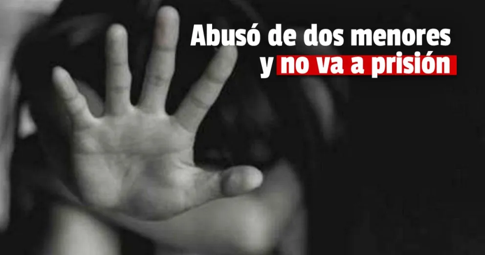 Tres años de prisión condicional para un hombre que abusó de dos menores 