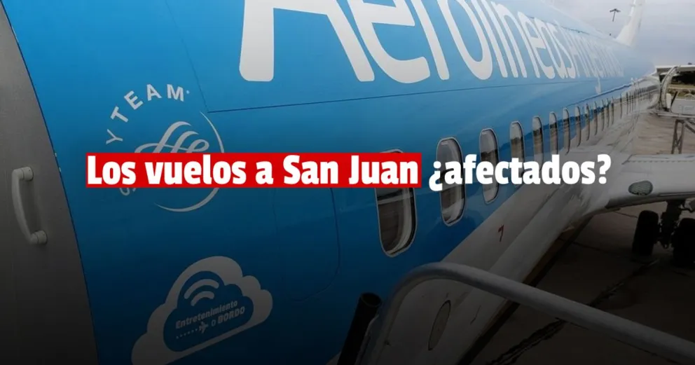 Uno de los vuelos de la provincia se verá afectado por la reprogramación de vuelos de Aerolíneas Argentinas