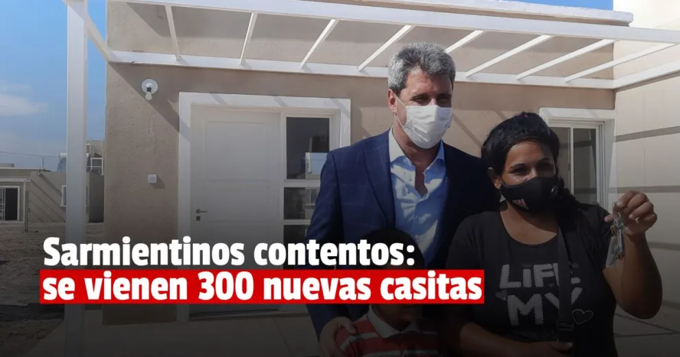 Anunciaron 300 nuevas viviendas para Sarmiento 
