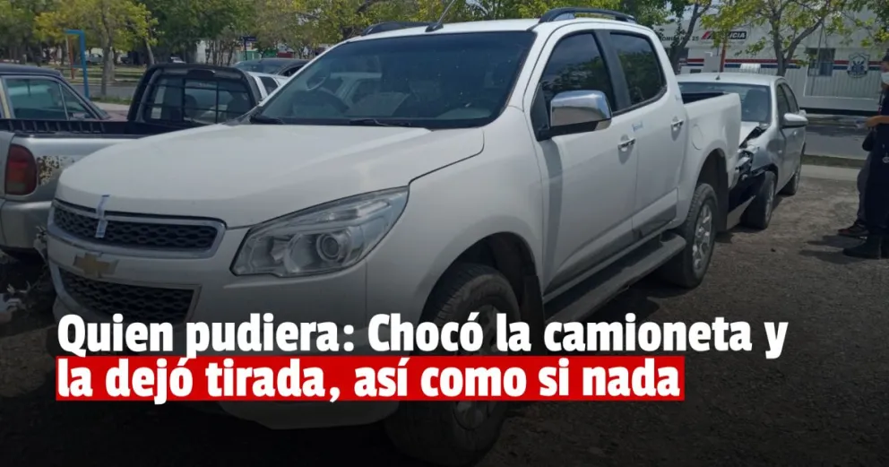 Robaron una camioneta en Mendoza, la descartaron en San Juan y encima la chocaron 