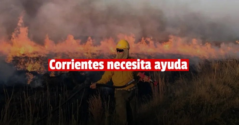 Corrientes reclama una "ayuda extraordinaria" para detener el avance del fuego