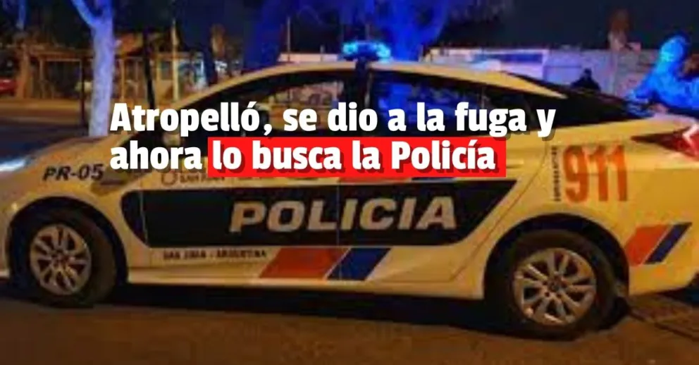 Un auto chocó a una moto y se dio a la fuga