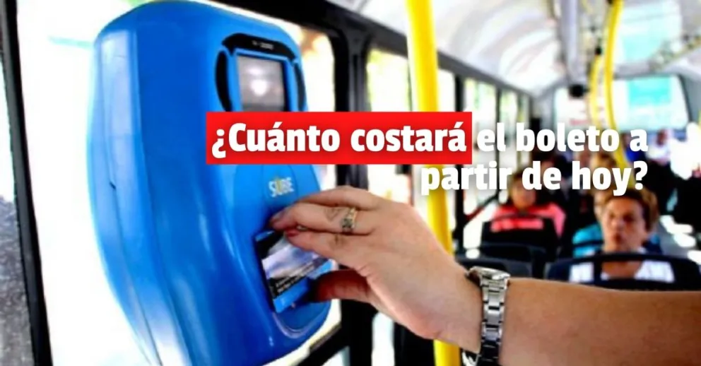 A partir de hoy aumenta el boleto del colectivo