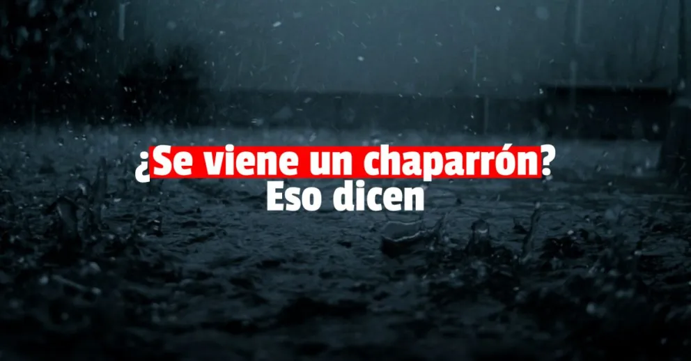 Anunciaron probabilidad de chaparrones para la noche de este sábado