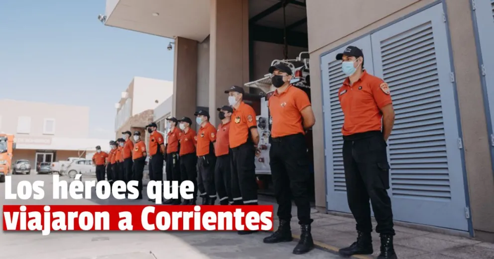 Conocé a los bomberos sanjuaninos que viajaron para combatir los incendios en Corrientes