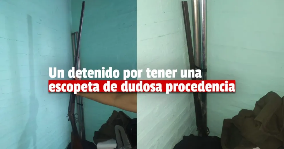 Iglesia: buscaban elementos robados y encontraron una escopeta, un detenido 
