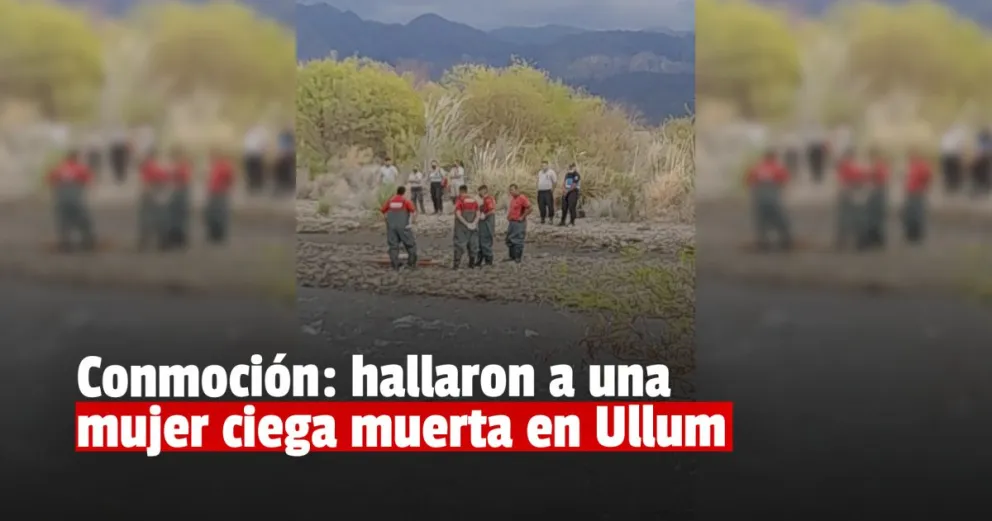 Encontraron a una mujer muerta a orillas de un río en Ullum 
