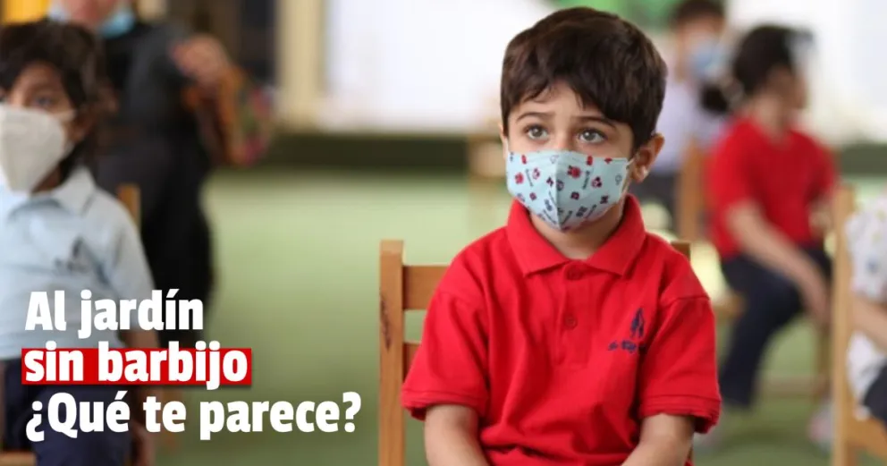 Confirman que en el nivel inicial no será obligatorio el uso de barbijo