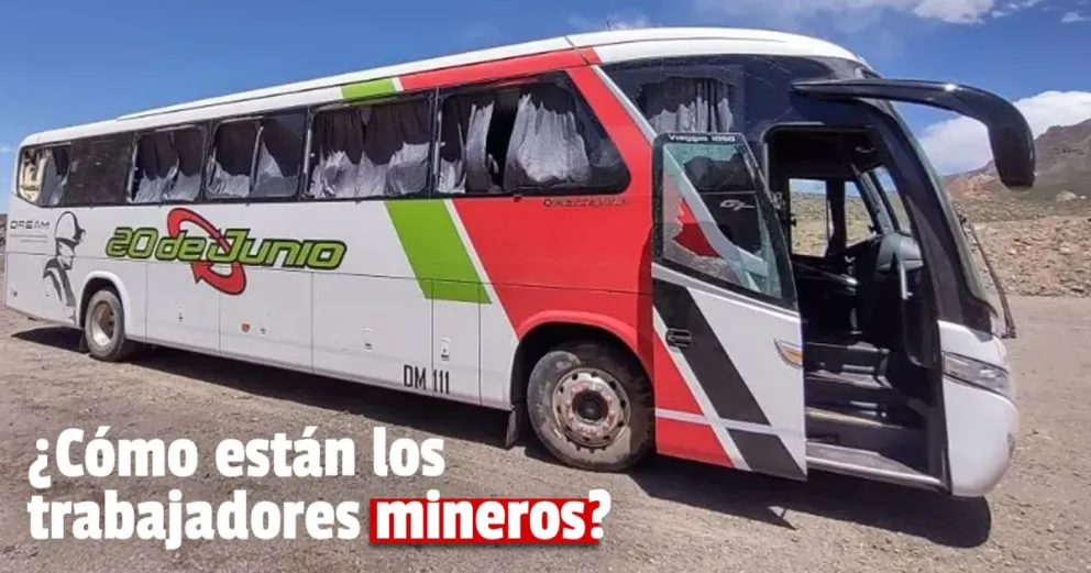 Veladero aclaró que pasará con los trabajadores heridos, tras la rotura de cristales de algunos colectivos