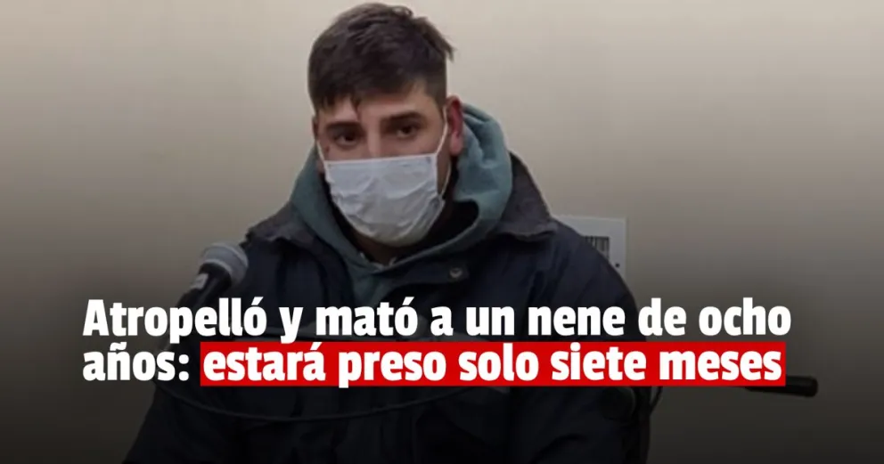 Condenaron al hombre que atropelló y mató a un nene de 8 años 