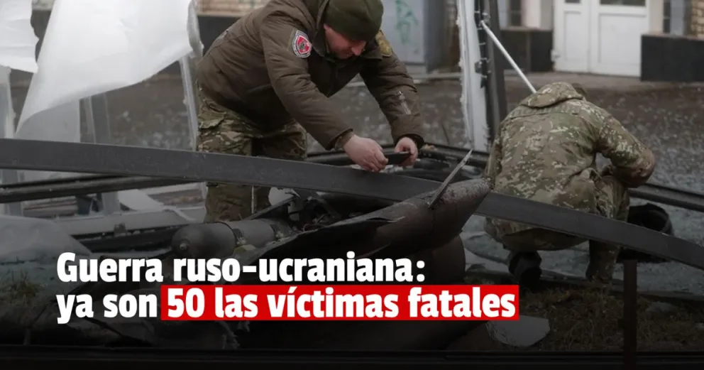 Guerra Rusia-Ucrania: asciende a 50 la cantidad de muertos 