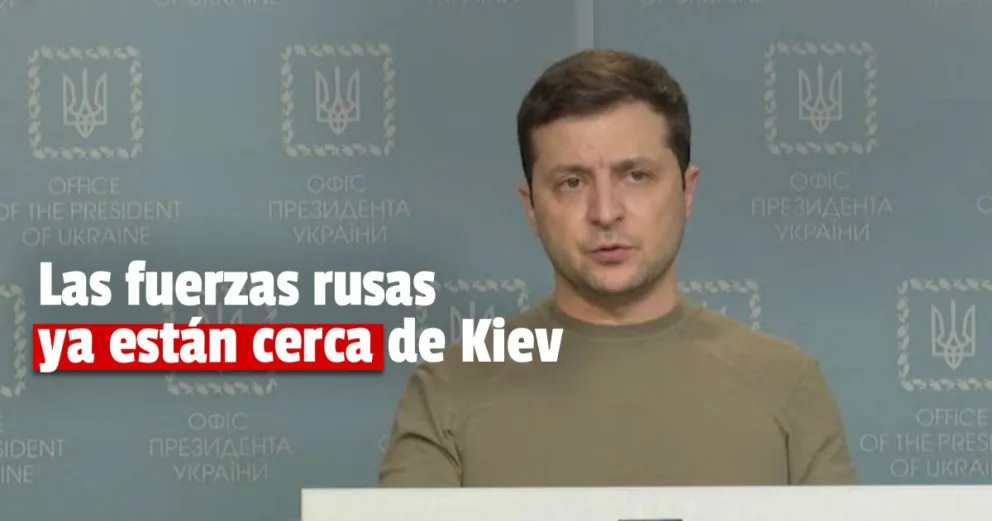 Ucrania: tras el primer día de conflicto, Zelenski declara "movilización general" de tropas