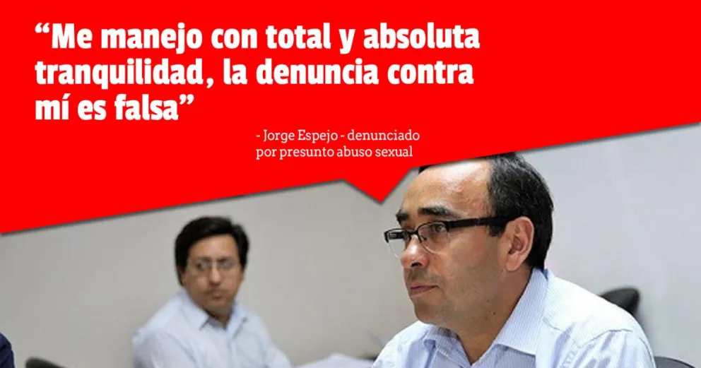 Jorge Espejo, se presentó frente al juez para declarar