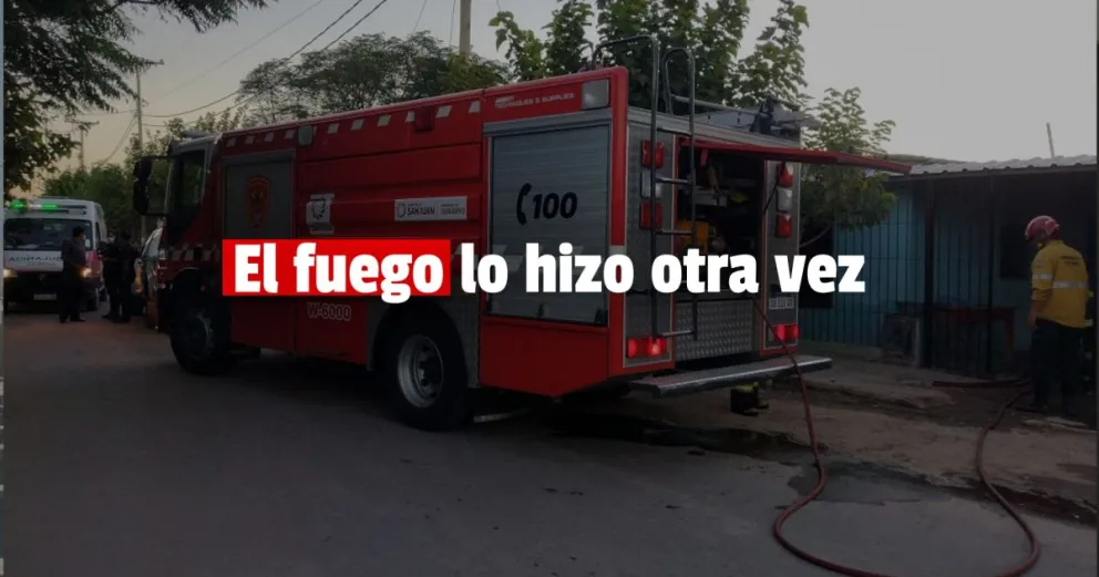 Un incendio dejó una casa prácticamente inhabitable 