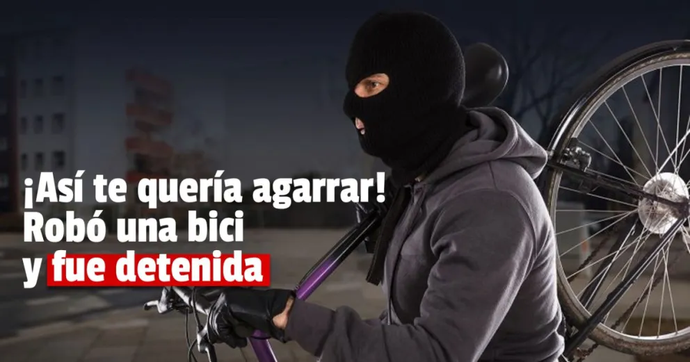 Robó una bicicleta, intentó venderla y fue capturada