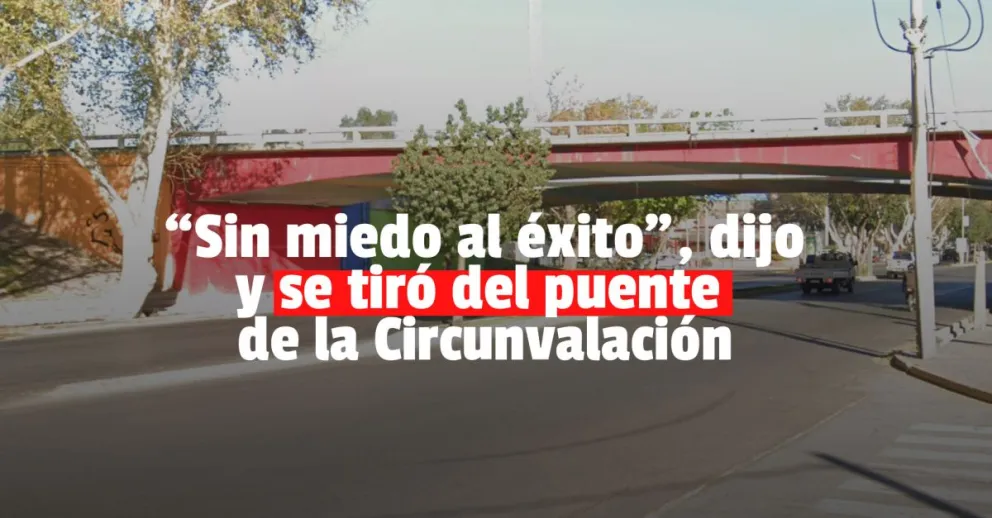 Se robó una bicicleta y para escapar se tiró de un puente de la Circunvalación  