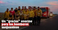 Los bomberos sanjuaninos regresan a la provincia tras ayudar en Corrientes