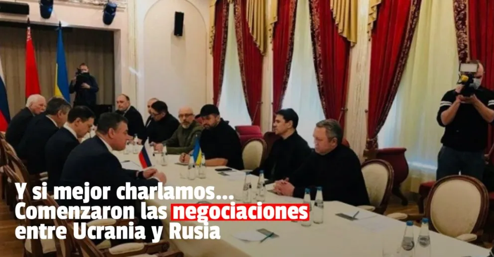 Guerra: inició el dialogo entre Ucrania y Rusia