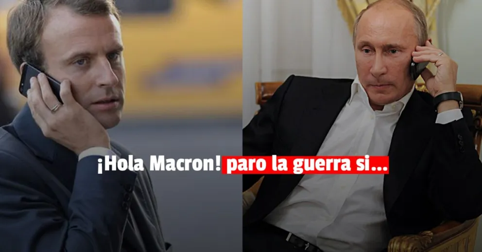 En medio de la negociación, Putin llamó a su par francés