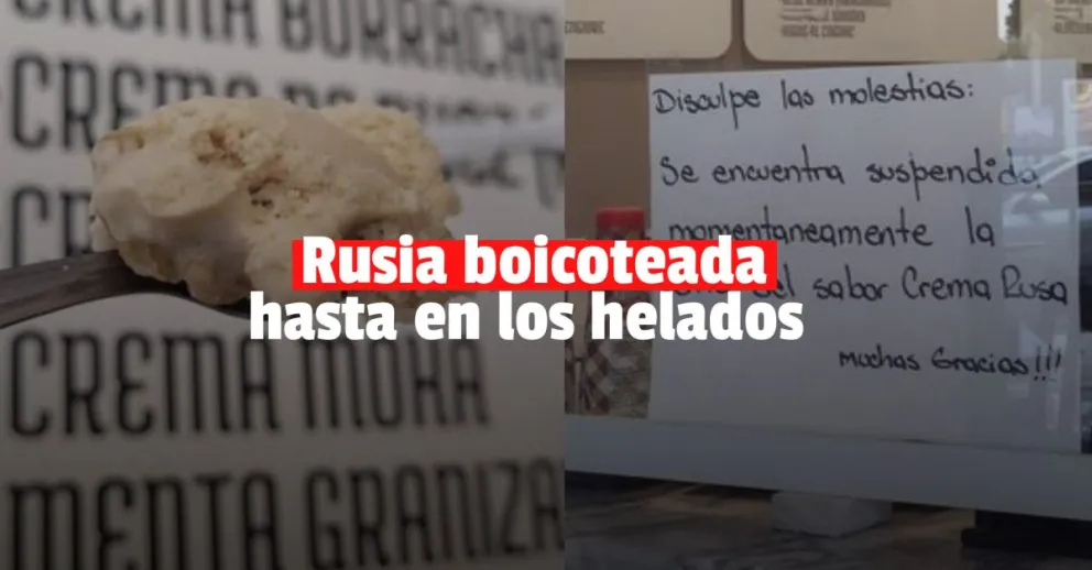 Una heladería deja de vender crema rusa en "repudio a la guerra" 