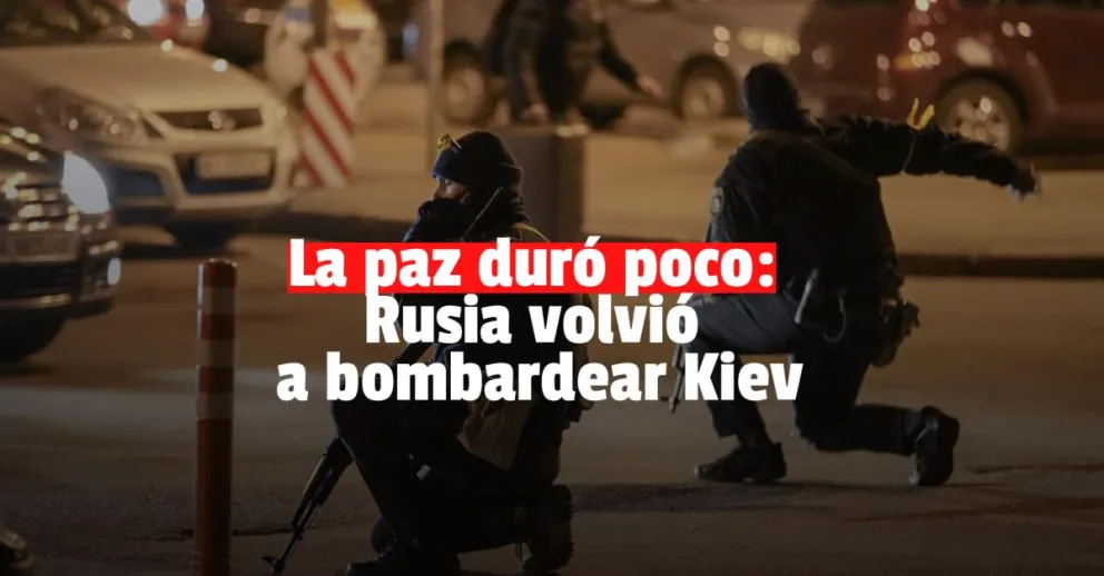 Después de la primera negociación Rusia volvió a bombardear Kiev 