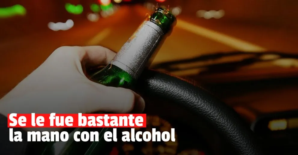 Detuvieron a un hombre que conducía con más de cinco veces de lo permitido de alcohol en sangre