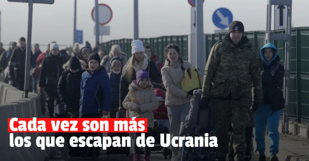 Más de 600.000 personas huyeron de Ucrania y temen que sea "la mayor crisis de refugiados"