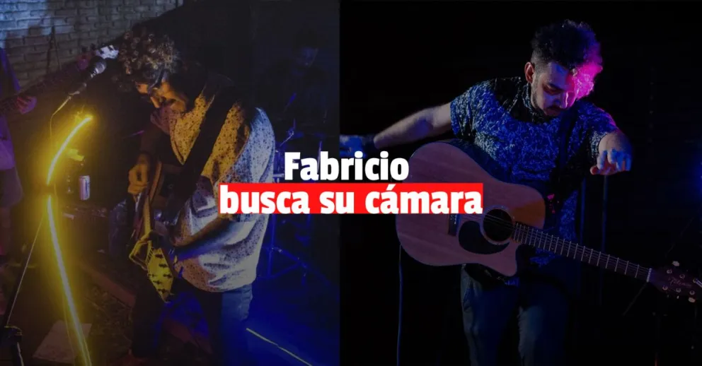 Un reconocido músico sanjuanino pide ayuda para recuperar su cámara de video 