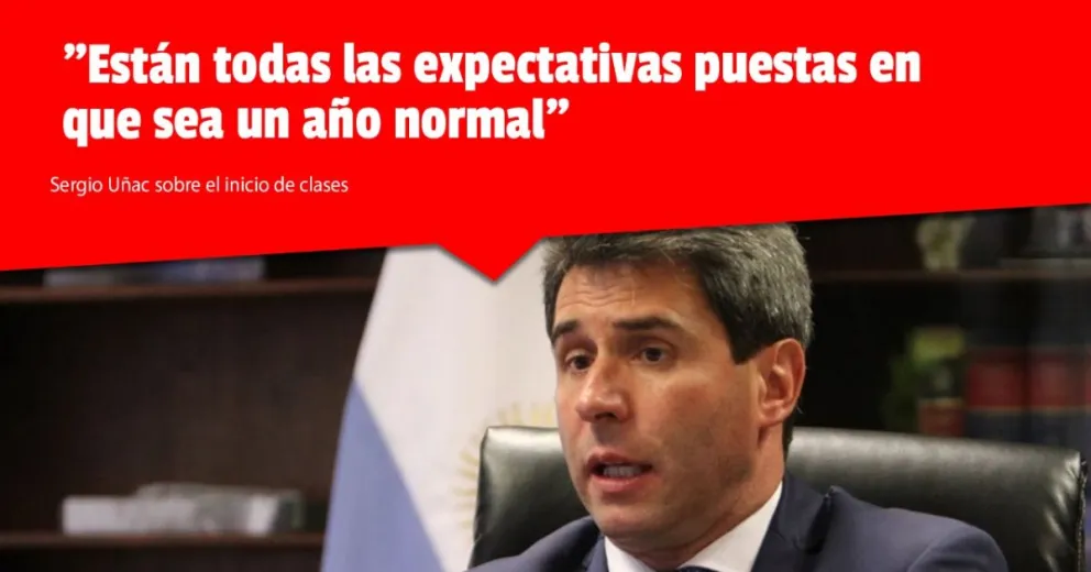 Sergio Uñac habló en el inicio del ciclo lectivo 2022 y planteó un año "normal" siempre que la pandemia lo permita