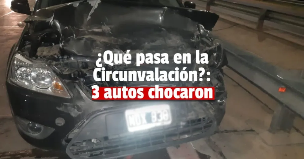 Siniestro vial en Circunvalación: tres autos chocaron en cadena