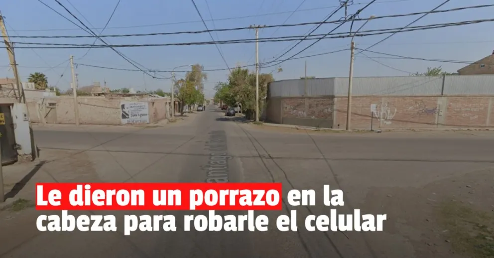 Iba con su pequeña hija, le dieron un golpazo en la cabeza y le robaron