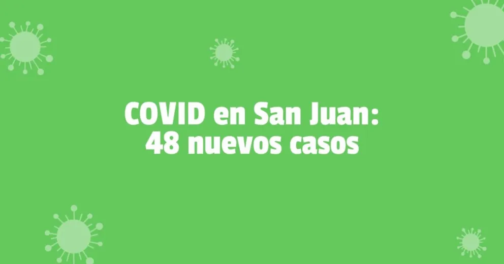Coronavirus en San Juan: Se registraron 48 nuevos casos