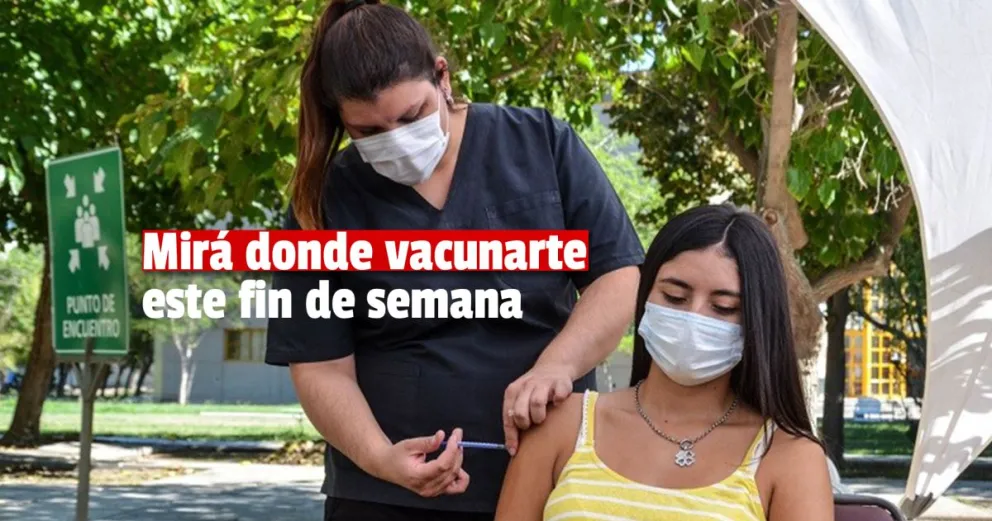 Así será el cronograma de vacunación de este fin de semana