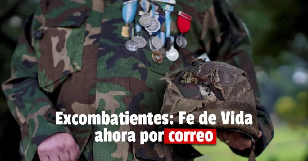 Veteranos de guerra podrán presentar Fe de Vida por correo electrónico