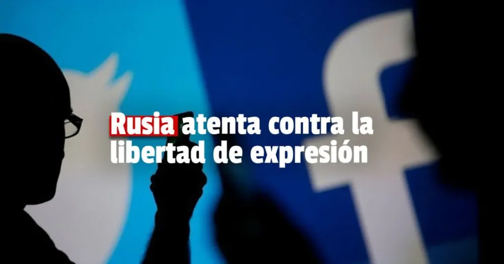 Rusia bloquea Facebook, Twitter y medios de comunicación extranjeros