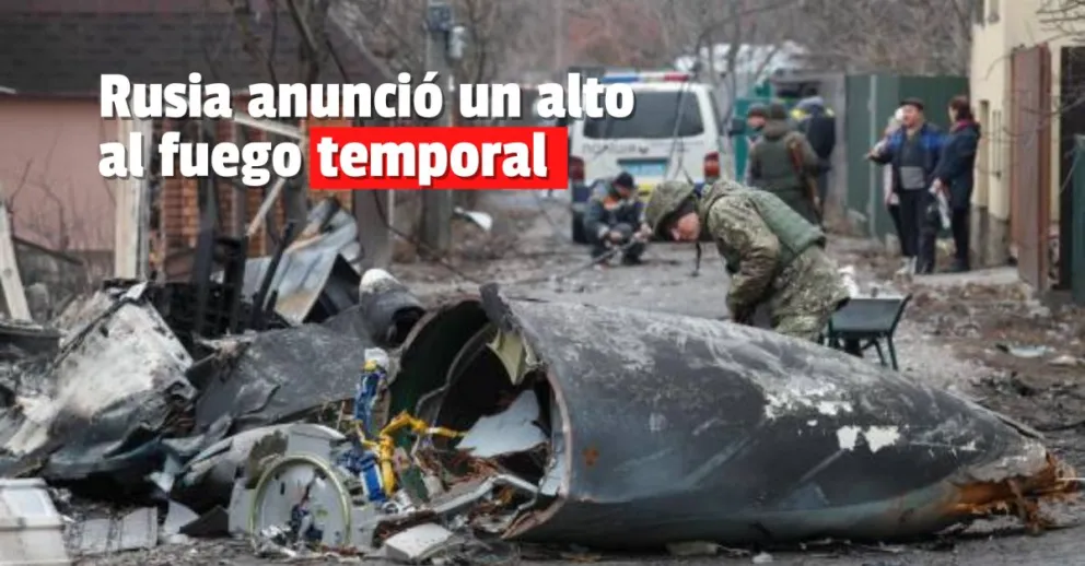 Rusia declaró un alto el fuego temporal para evacuar civiles