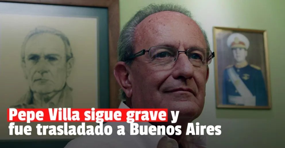 Pepe Villa sigue grave y fue trasladado a Buenos Aires 